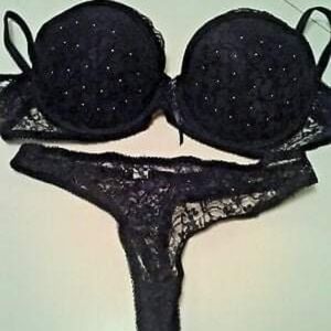 Bra and thong panty set